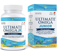 Nordic Naturals Ultimate Omega Junior Strawberry  90 sgels for 6-12yo