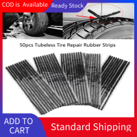 duoqiao 50pcs Black Tubeless Tyre Tire Puncture Repair Seal Rubber Strips Car Motorcycle 200*3.5mm - intl