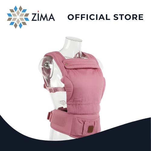Zima Linen SERESA Ergonomic Baby Carrier for Newborn to Toddler 3.5kg up to 20kg. (Limited Ed Pink)
