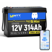 ✨24 hours delivery✨Wattcycle 12v 100/314Ah LifePO4 Lithium Iron Battery Solar Battery Ebike Batteries Car Battery Built in BMS Protection Rechargeable Series-Connectible Lithium Iron Phosphate Battery