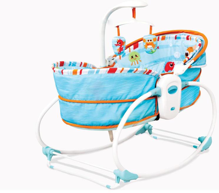 Mastela 5-In-1 Multifunctional Rocker and Bassinet Set For Newborn Babies