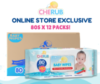 (Online Exclusive) Cherub Baby Wipes 80sx12 packs