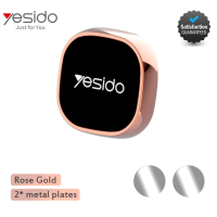 YESIDO C81 Super Mini Mobile Phone Magnetic Mount Multi-Purpose N50 Magnetic Holder Cellphone Key Ref Magnet for Cars Home Kitchen Office Desk Premium Quality Yesido Model C81 WITH TWO (2) UNITS CIRCULAR METAL SHEETS
