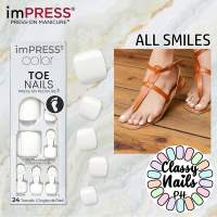 Pedicure - All Smiles ✨ ImPress Pedicure Press On Nails • Branded High Quality Artificial Faux Nails • Classy Nails PH