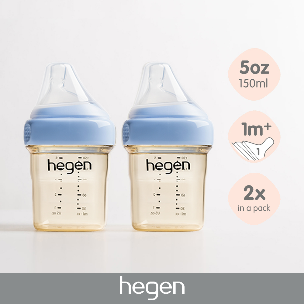 Hegen 5oz Feeding Bottle 2-pack Blue