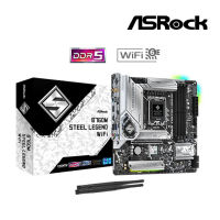 ASROCK B760M Steel Legend WiFi Motherboard - Intel B760 (LGA1700) / DDR5 / PCIe 5.0 / Wi-Fi 6E / Micro ATX