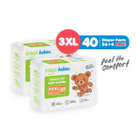 INSPI Babies Comfort Dry Baby Diaper for Baby Pants Medium to 3XL (XXXL) Pack of 2 Baby Needs - free shipping essentials bundle