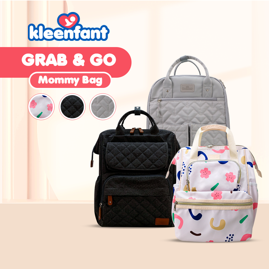 Kleenfant Multifunction Mommy Bag Water Resistant Diaper Backpack with Multiple Pockets