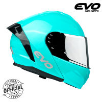 EVO VXR-8000 Plain Modular Dual Visor Helmet Motorcycle with Free Clear Lens