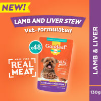 Goodest Dog Wet 130g Pack of 48 (Beef and Liver Grilled Chicken and LiverBraised Beef w/ Veggies)