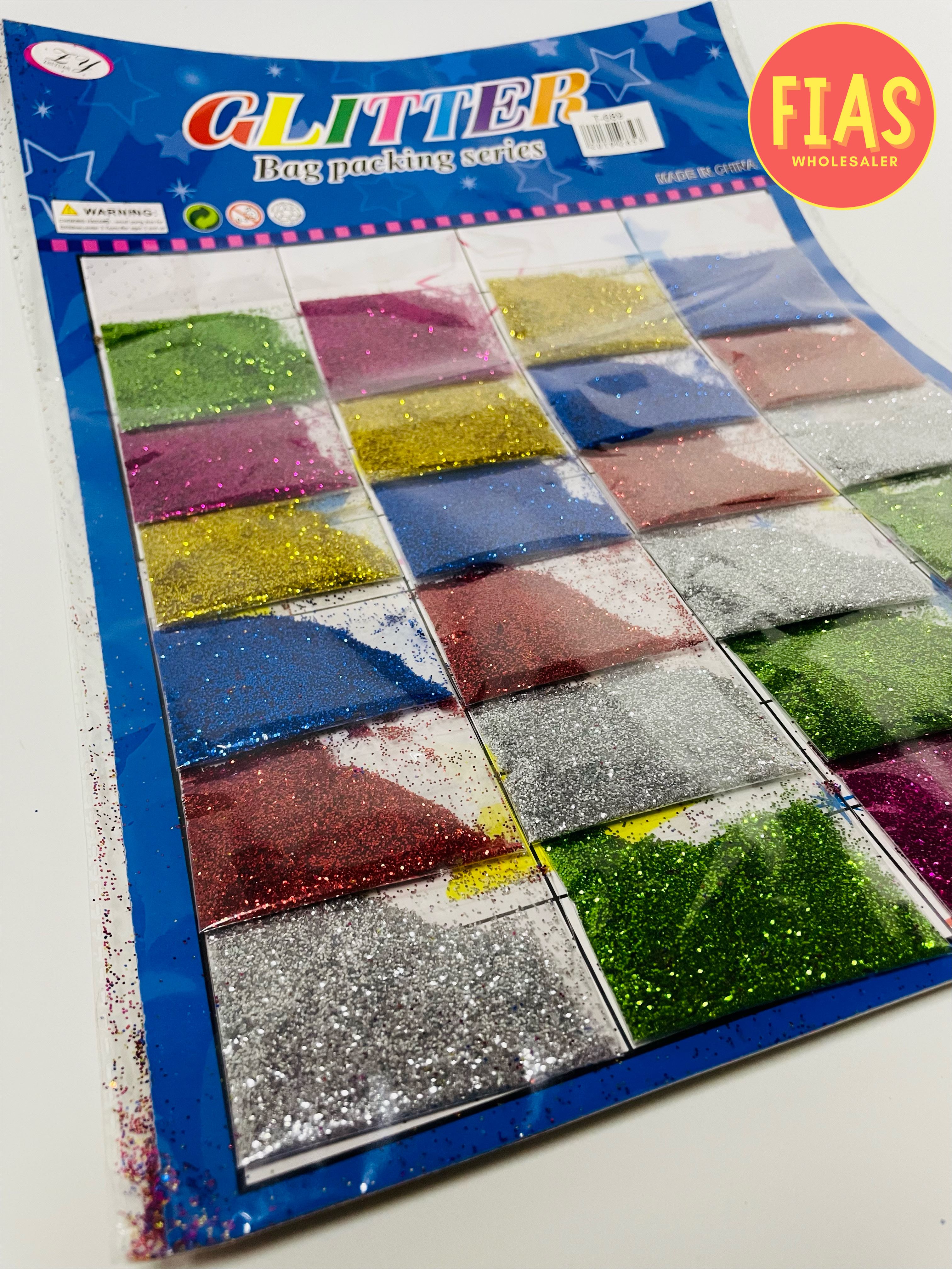 24 Pack Glitters Assorted Color