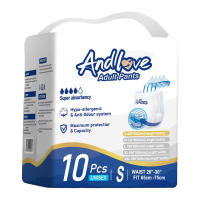 ANDLOVE adult diapers S/M/L/XL/XXL 100pcs/10packs Adult pull-up pants Adult Underwear leak-proof