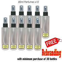 Unbranded 85ml x10 Reseller Pack  ( Your choice of 10pcs Assorted Oil Based Perfume withouth PPPH Colorful Label)