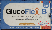 Glucosamine & Chondroitin Sulphate with MSM Methylsulfonate and Boswellia Tablets Glucoflex B 1 box 30 Tablets