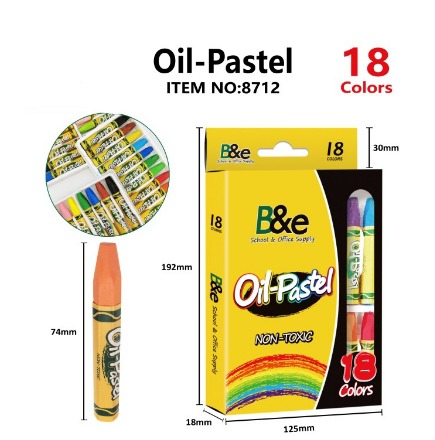 OIL PASTEL BY 8 / 12 /18 colors ( 1SET)