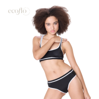 Ecoflo - Two-Toned Sporty Leakproof Menstrual Bikini Set - Period Underwear Swimwear for Women