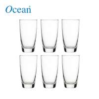 Ocean Glassware Tiara Long Drink Tumbler Drinking Glass Clear Glasses 465ml / 16 1/4oz Set of 6wccc