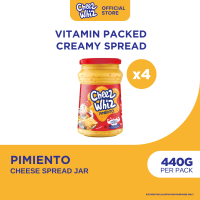 Cheez Whiz Pimiento Spead 440G - Vitamin-packed creamy pimiento spread (Set of 4) [Expiry on February 12 2027]