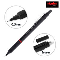 rOtring Rapid PRO Premiun Mechanical Pencil Full metal hexagonal body 0.5/0.7/2.0 Black or Silver for College Drafting Drawing Pen Architecture Engineering School Office