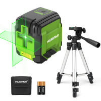 Huepar Green Cross Line Laser Level 2 Lines 98Ft Self Leveling Measuring Tool with Tripod & Carry Bag | Register to Get 2 Years Warranty