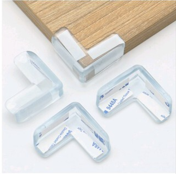 AKAPE - Baby Silicone Safety Protector Table Corner Protection from Children Anticollision Edge Corners Guards Cover For Kids