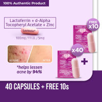 Lactezin 100mg Anti-Acne 40s+ FREE 10 Capsules