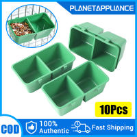 2/5/10Pcs Double bowl bird feeder Plastic Bird feeding food cage cup for parrot pigeon chicken love birds accessories