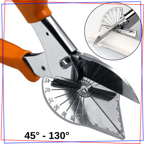 Handheld Multi Angle Miter Shear Trim Cutter Cutting Scissor Tool Wood Moldin