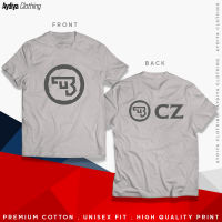 CZ Fire*rms Circle Logo UNISEX ASIAN FIT Premium Cotton Shirt (UP TO 5XL) - GN - Aydiya Clothing - TEXTILE PRINT