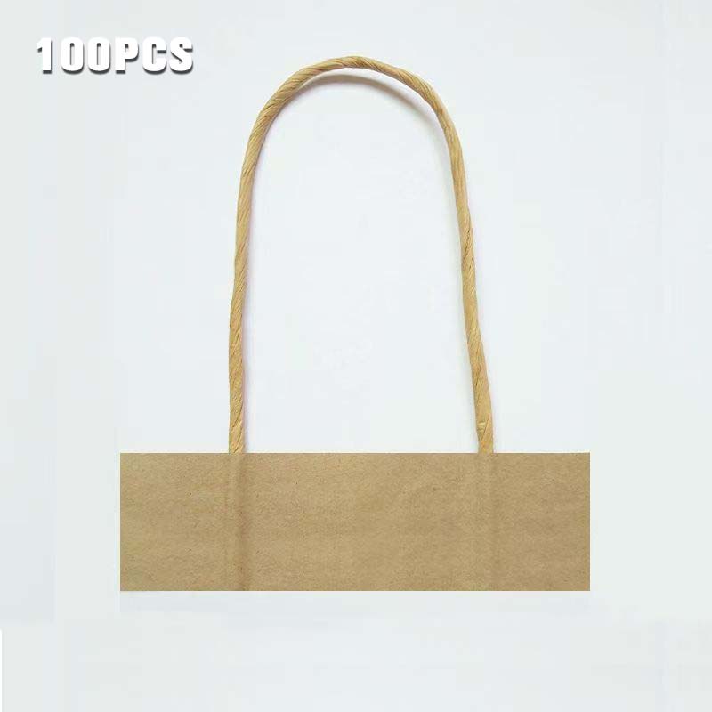 100pcs Paper Bag Handle Rope Kraft Paper Bag Carrying Rope For Lootbags Paper Bag Shopping Bag