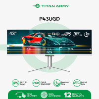 TITAN ARMY P43UGD 43″ ADS IPS 120Hz 1ms DFHD 3840x 1080 100%sRGB Adaptive Sync Ultrawide White Gaming Monitor