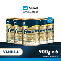 Glucerna Vanilla 900g Bundle of 6 for Diabetic Nutrition Powder Milk Drink (5.4kg)