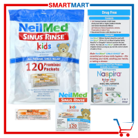 Neilmed Kids Sinus Rinse Ages 2 & Up 60 Premixed Packets with Bottle or 120 Packets without Bottle