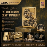 Zippo Genuine Luxurious Golden Serpent Windproof Lighter LOG-0171