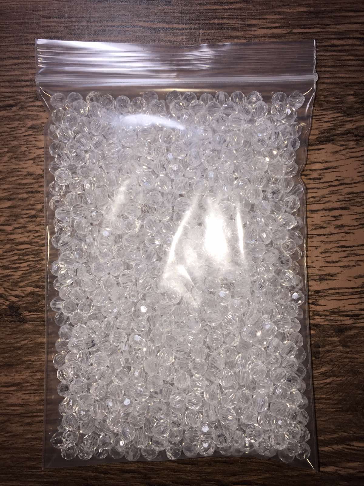 100 Grams Round Faceted 6mm Beads