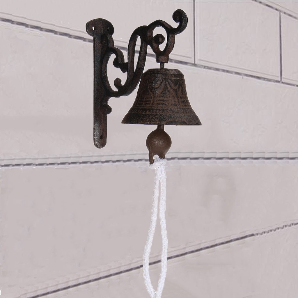 Cast Iron Door Bell Traditional Vintage Metal Wall M