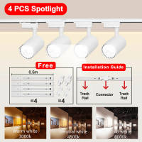 VLS Track Light Complete Set Track Lights for Ceiling COB Rail Spotlight 20W/30W/40W for Clothing Store Restaurant Bar Ceiling Light 220V