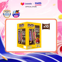 Mars Daily Delights Chocolates Box | M&Ms Snickers and Twix 98g (Bundle of 10) | Imported Chocolates