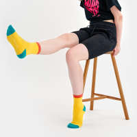 [Banana Sisters] ANDY Color Block Crew Socks