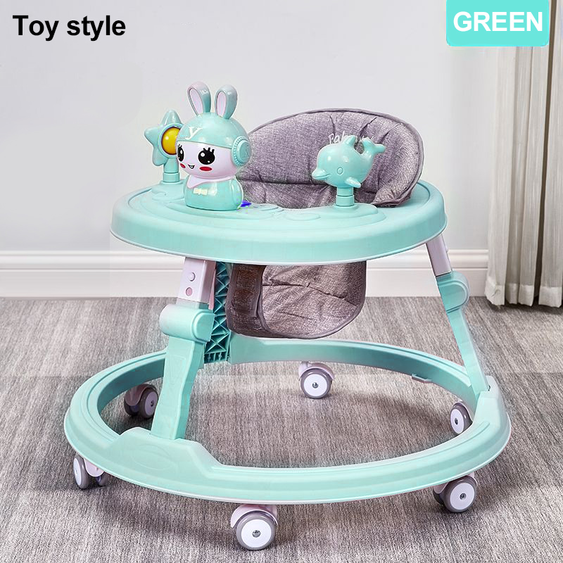 [Easy To Walke] Bobbi Baby Walker walker for baby boy baby walker for girl SuitableFor 6-18 Months Infant Foldable walker for baby with Wheel Toddler Walk Learning Anti Rollove walker baby girl walker for baby With Music and Handle