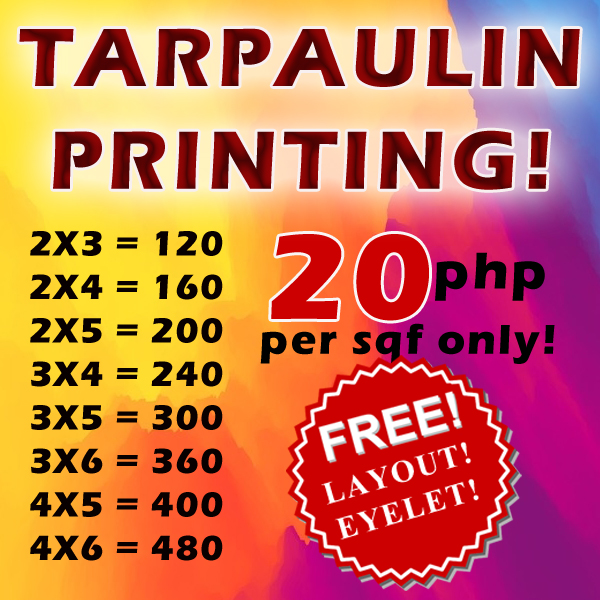 Tarpaulin Banner Free layout Free Eyelet