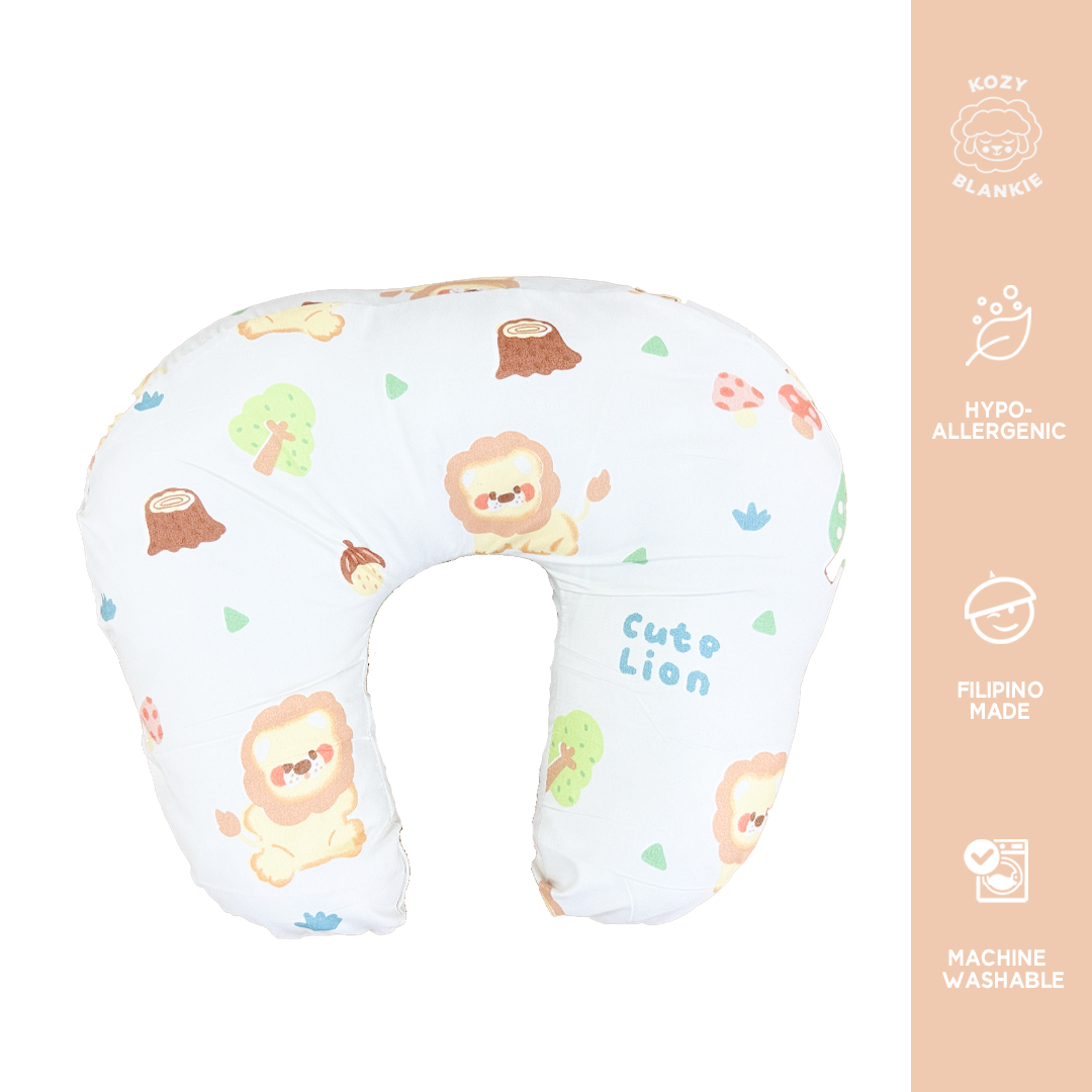 Kozy Blankie Nursing Pillow - Enchanted Castle Unicorn Dino Snugs & Little Bear