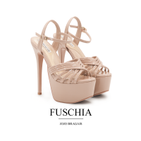 Jojo Bragais  Fuschia Nude Glossy 6.5-Inch High Heels | Pageant Heels | Platform Heels