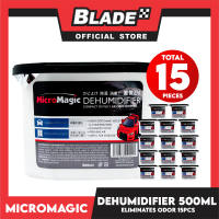 15pcs Micromagic Dehumidifier 500ml- Eliminates Musty Odor Suitable for your car & closets