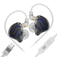 KZ ZSN PRO 2 in-ear headphone dynamic iron high fidelity quad core wire controlled high sound quality HIFI heavy bass noise cancelling earphones