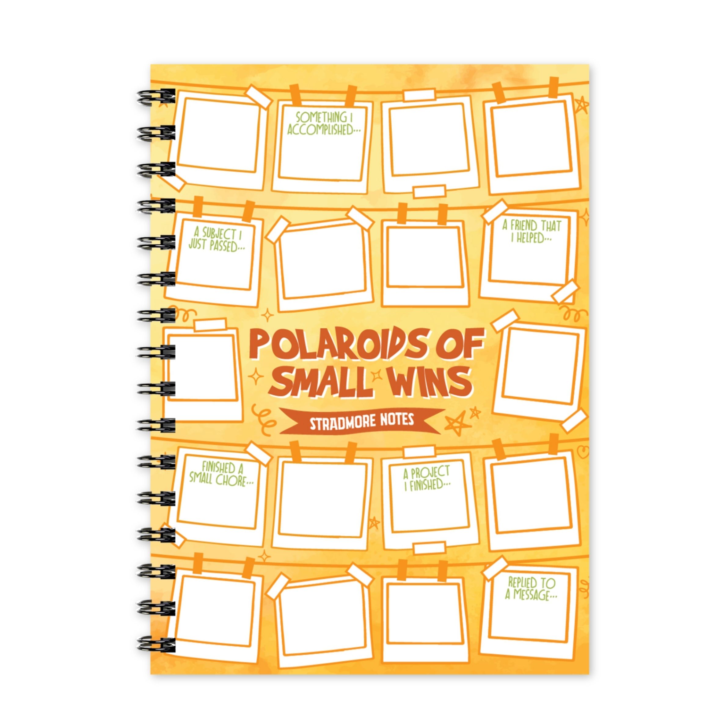 Stradmore Spiral Notebook DIY Quality Notebook with Double Loop Wire and plastic cover