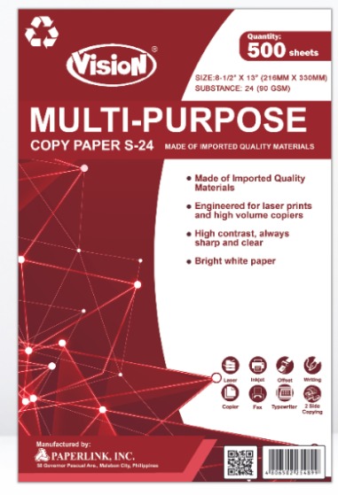 Hard Copy Bond Paper Short / A4 / Long 70Gsm 1 BOX (N-U-LDLR)