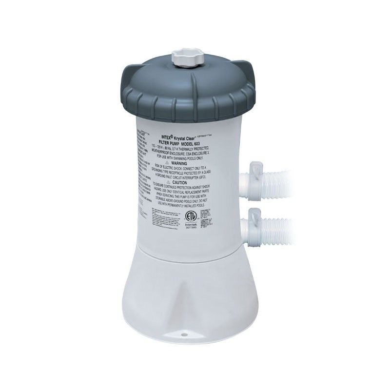 BASICs Intex 530 Gph Krystal Clear Cartridge Filter Pump 110120V with