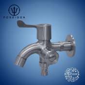Poseidon 304SUS Stainless Dual Faucet 1/2"