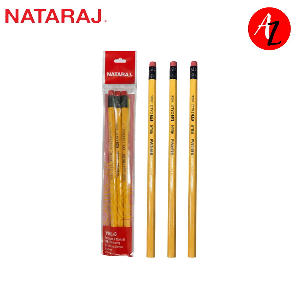 Nataraj NAT-YEL03 Yelo HB Pencils 3s Pack Smooth Writing School Essentials